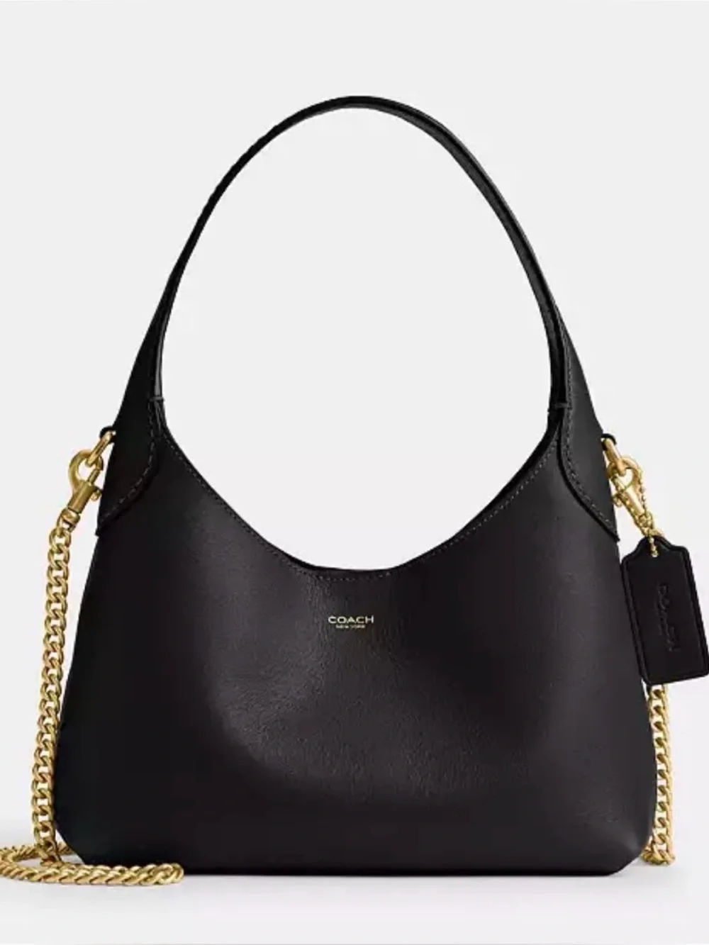 COACH BROOKLYN SHOULDER BAG 23, BLACK